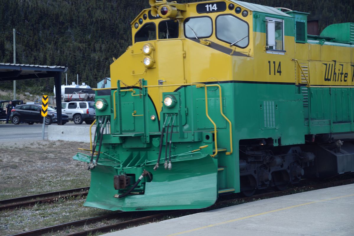 13B The White Pass and Yukon Route Train At Fraser BC On The Tour From Whitehorse Yukon To Skagway